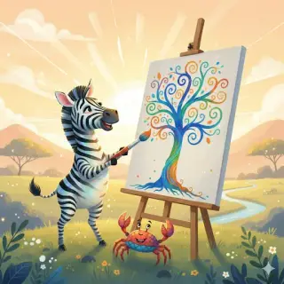 Ressam Zebra kapak görseli
